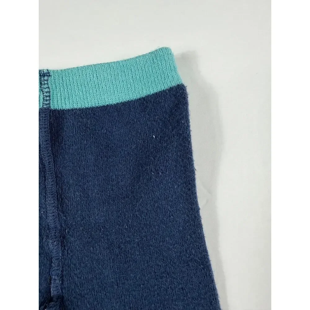Mini Boden Polka Dot Tights Navy Red Size 2-3 Years